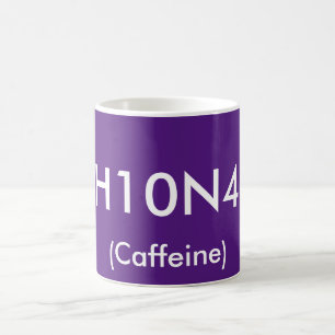 Koffein-chemisches Symbol-Tasse Kaffeetasse