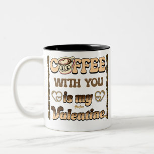 Koffein-Crush: Liebe in jeder Seite Zweifarbige Tasse