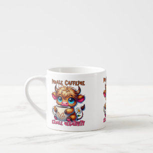 Koffein einatmen, Negativität ausatmen Espressotasse
