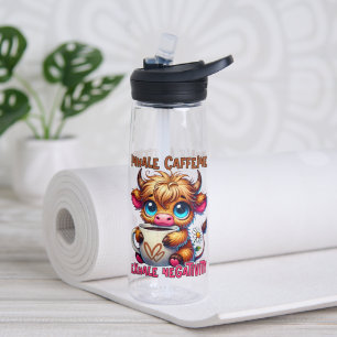 Koffein einatmen, Negativität ausatmen Trinkflasche