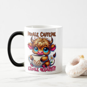 Koffein einatmen, Negativität ausatmen Verwandlungstasse
