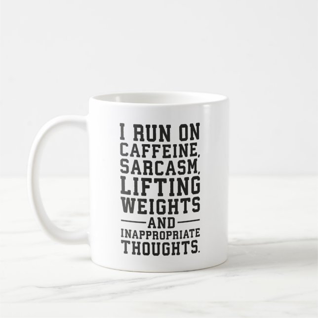 Koffein, Gewichte, unangemessene Gedanken Kaffeetasse (Links)