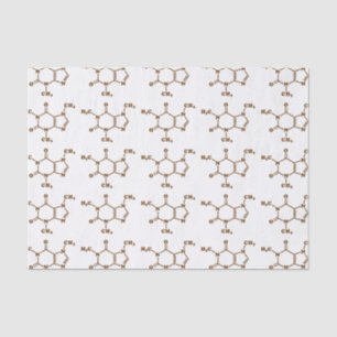 Koffein-Kaffee-molekulare chemische Formel Seidenpapier