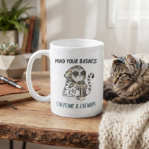 Koffein & Katzenschläfchen Vintage-Katze Kaffeelie