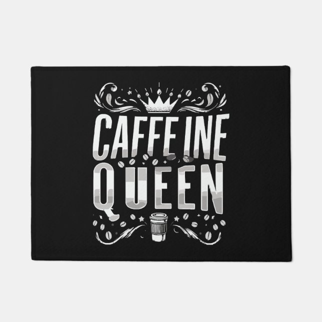 Koffein Königin Fußmatte (Vorderseite)