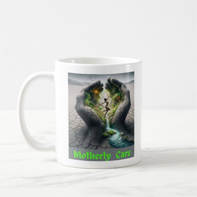 Koffein & Kreativität: Kunstvolle Tasse, um Sie zu Kaffeetasse (Links)