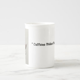 Koffein macht mich hyper prozellantasse