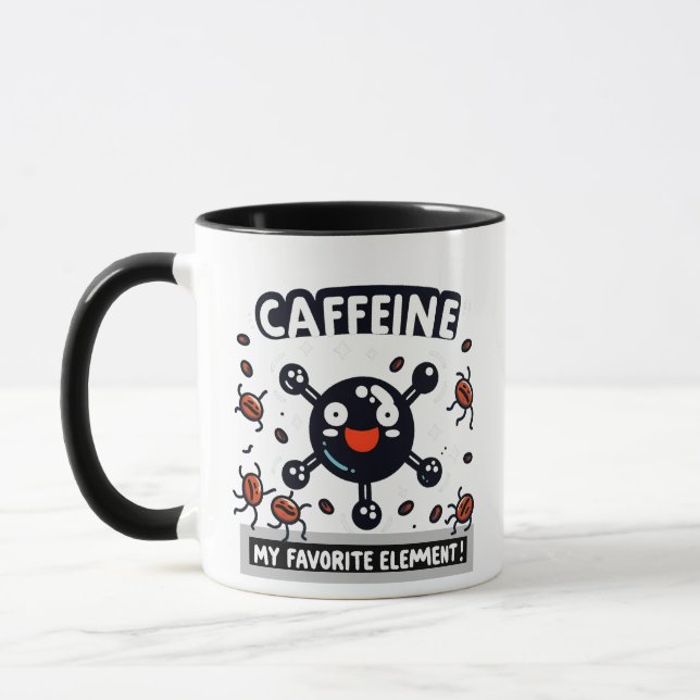 Koffein: Mein Lieblingselement! Tasse (Links)