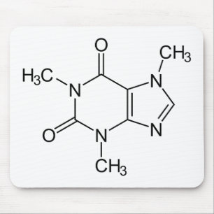 Koffein-Molekül-Chemie-Kaffee-Atome Mousepad