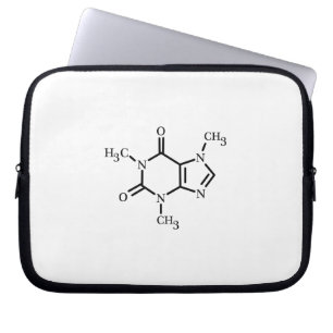 Koffein-Molekül-Hülse Laptopschutzhülle