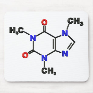 Koffein-Molekül Mousepad