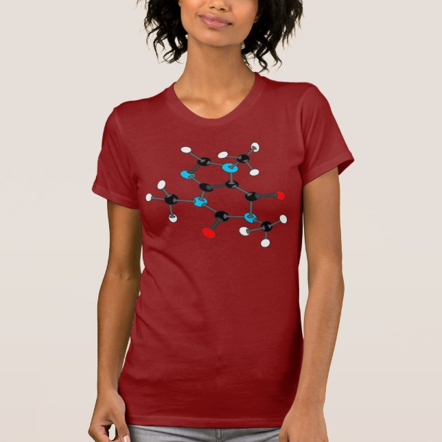 Koffein-Molekül-T - Shirt (Vorderseite)