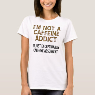 Koffein-saugfähiger lustiger Kaffee-T - Shirt