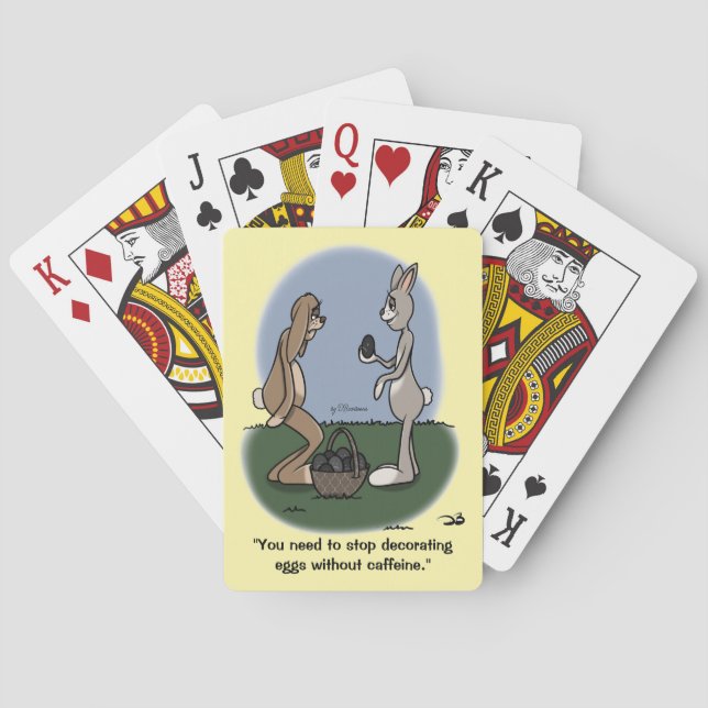 Koffein-Spielkarten Spielkarten (Rückseite)