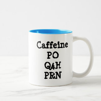 Koffein-Tasse Zweifarbige Tasse