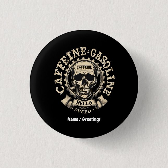 Koffein und Benzin Say Hallo zu Speed Button (Vorderseite)