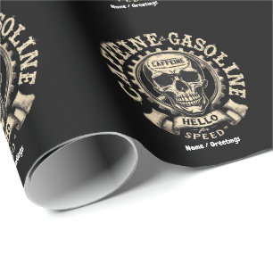 Koffein und Benzin Say Hallo zu Speed Sticker Geschenkpapier