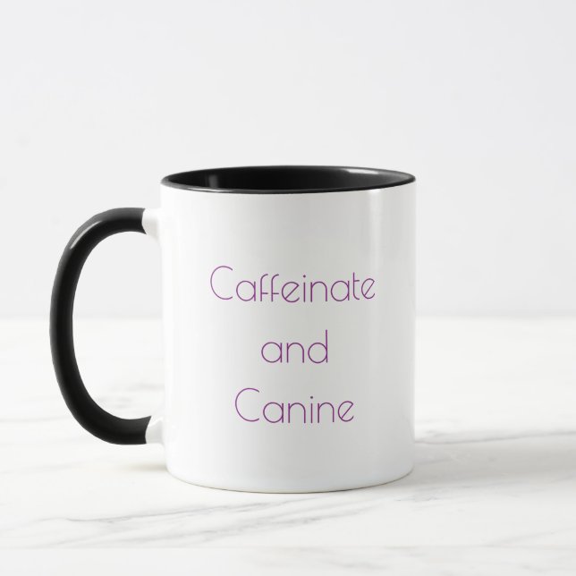 Koffein und Hunde Tasse (Links)