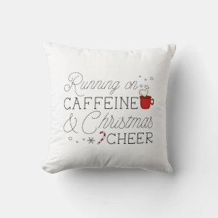 Koffein und Weihnachtscreme Kissen