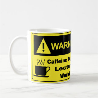 Koffein-warnender Lektor Kaffeetasse