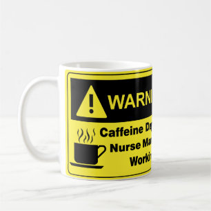 Koffein-Warnungs-Krankenschwester-Manager Kaffeetasse
