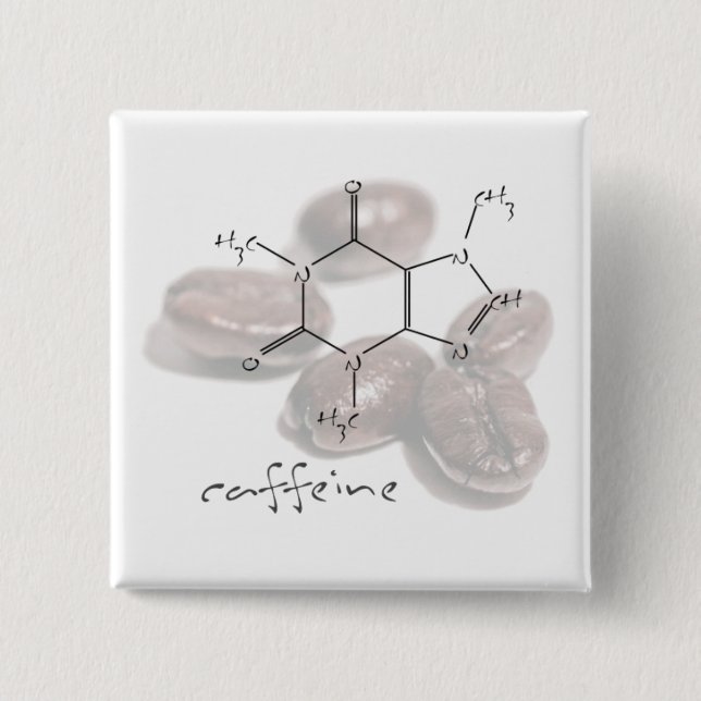 Koffeinbohnen Button (Vorderseite)