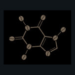Koffeinbohnenmolekül Poster<br><div class="desc"></div>