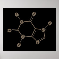 Koffeinbohnenmolekül
