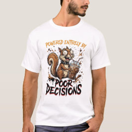 Koffeinhaltiges Chaos-Gremlin - Lustiger Eiskaffee T-Shirt