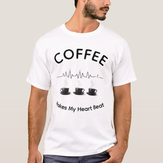 koffeiniert und lebend T-Shirt (Vorderseite)