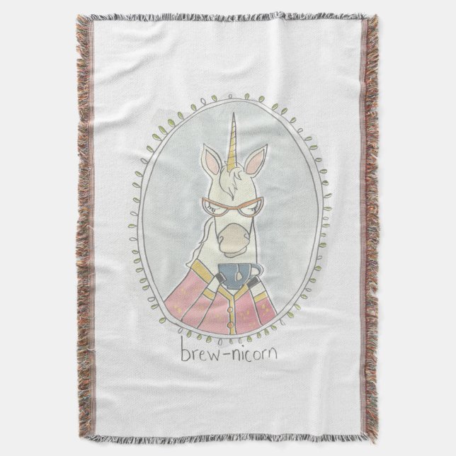 Koffeinierte Süsse | Einhorn aufbrechen Decke (Vorderseite Vertikal)