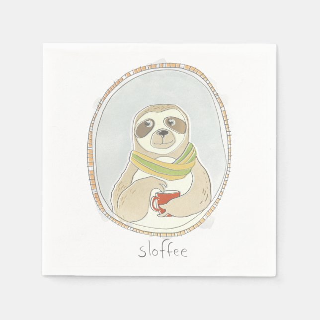 Koffeinierte Süsse | Sloffee Serviette (Vorderseite)