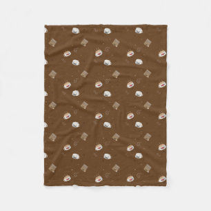 Koffeinierte Welt (Muster) Fleecedecke
