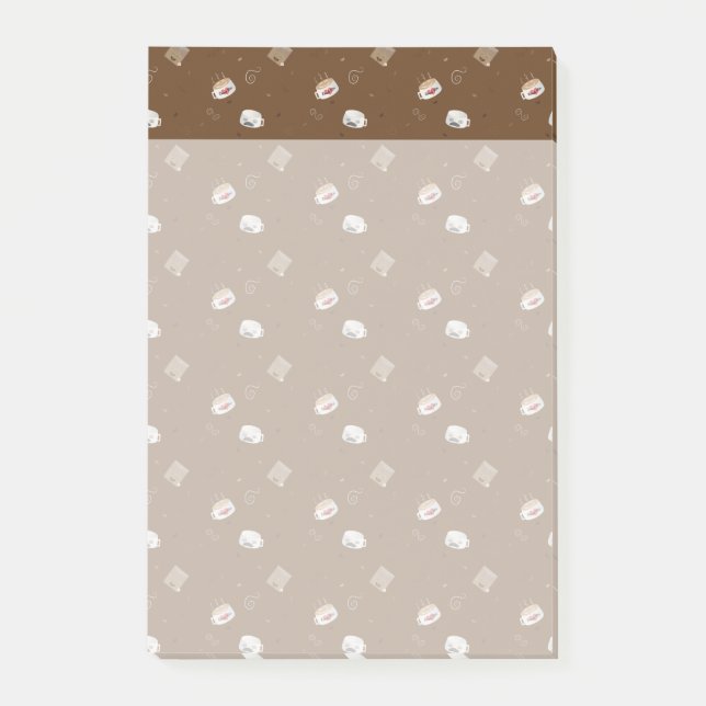 Koffeinierte Welt Post-it Klebezettel (Vorderseite)