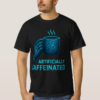 "Koffeinierter Ingenieur - Geometrisches Design fü T-Shirt