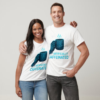 "Koffeinierter Ingenieur - Geometrisches Design fü T-Shirt
