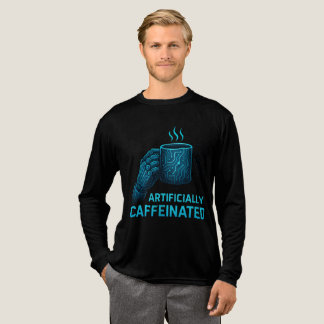 "Koffeinierter Ingenieur - Geometrisches Design fü Tri-Blend Shirt