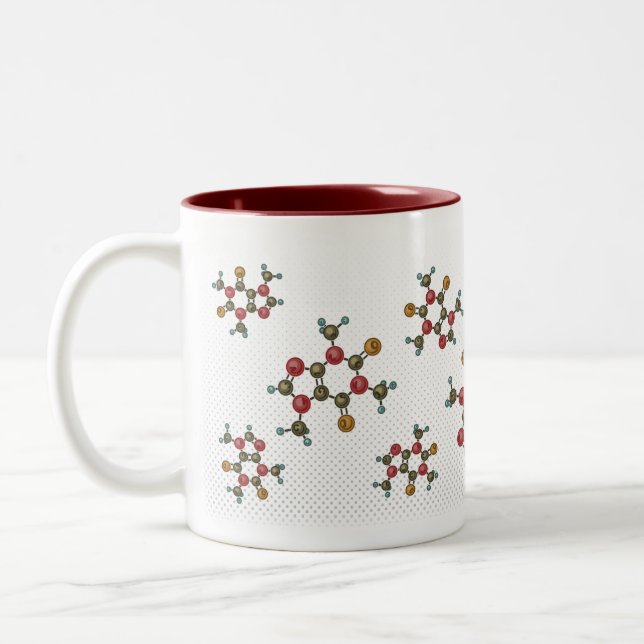 Koffeinkaffee-Tasse Zweifarbige Tasse (Links)