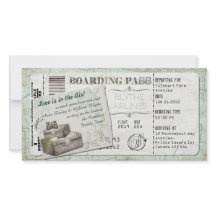 Koffer-Boarding-Durchlauf-Einladung
