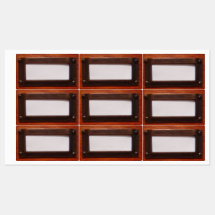 Kofferraummarke Holz Etiketten