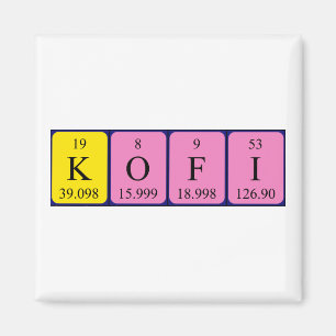 Kofi Periodenmagnet Magnet