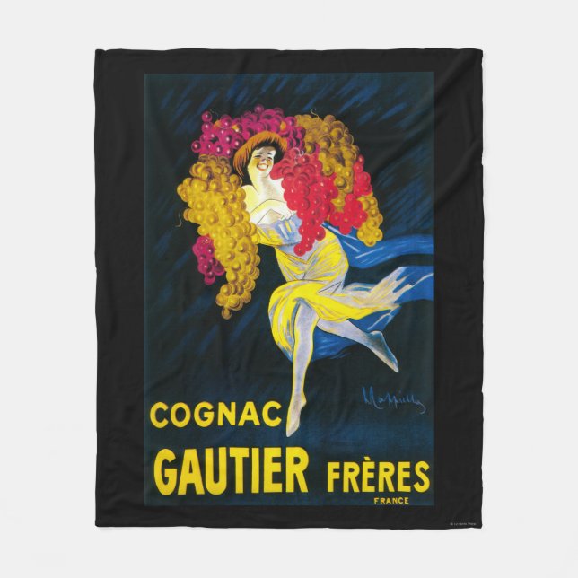 Kognak Gautier förderndes PosterFrance Fleecedecke (Vorderseite)