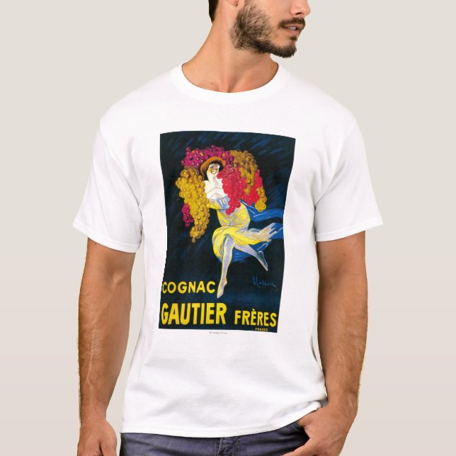 Kognak Gautier förderndes PosterFrance T-Shirt (Vorderseite)