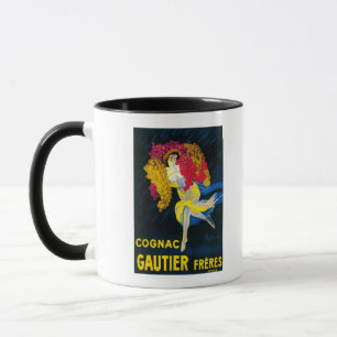 Kognak Gautier förderndes PosterFrance Tasse