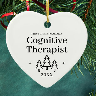 Kognitive Therapeutin Neuer Job Weihnachten Keramik Ornament