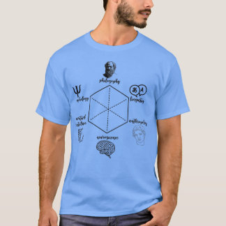 Kognitive Wissenschaft Hexagon Dark Academia Cogsc T-Shirt