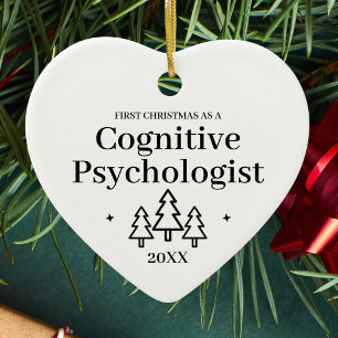Kognitiver Psychologe Neuer Job Weihnachten Keramik Ornament