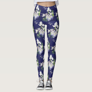 Kogyo Tsukioka Irises, japanische Blume Art Leggings
