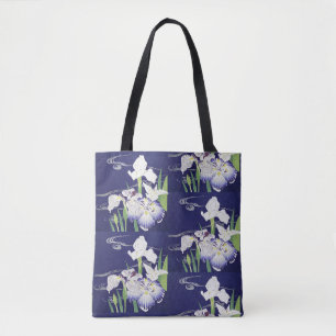 Kogyo Tsukioka Irises, japanische Blume Art Tasche