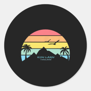 Koh Larn Thailand Phuket Souvenir Pattaya Geschenk Runder Aufkleber